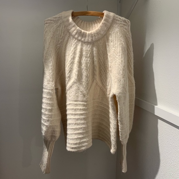 Tops - White Oversized Sweater